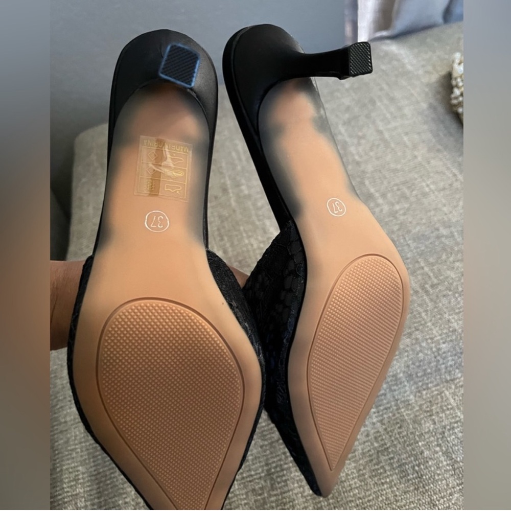 SHEIN Black and Silver Embellished Heels - Picture 2 of 3